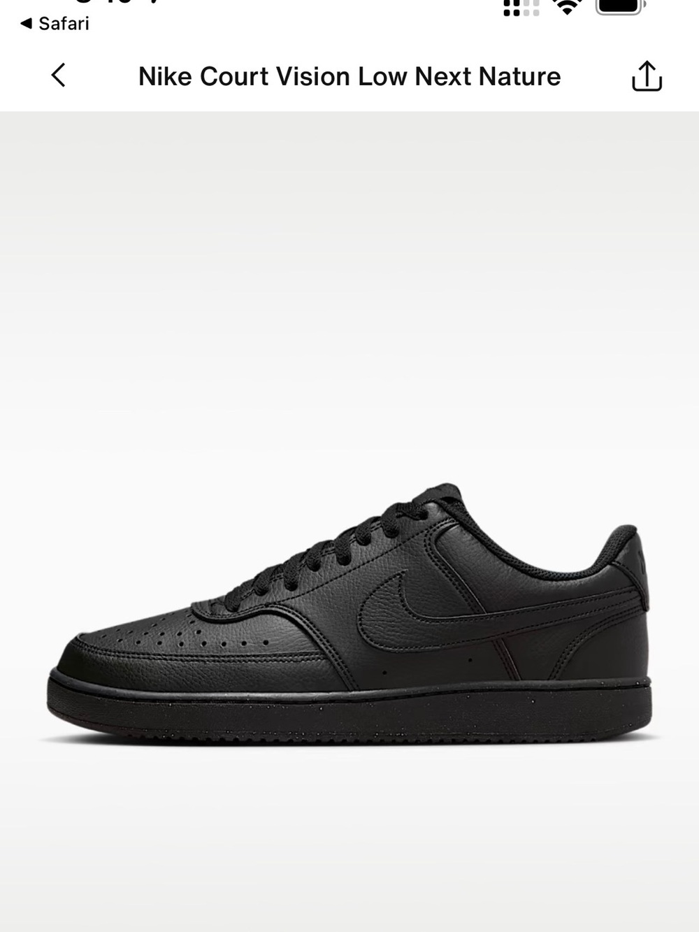 Nike Men's court vision low next nature